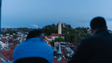 Turmführung Blaserturm zur blauen Stunde