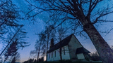Sternenhimmel über der Pfarrkirche St. Johann