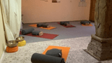 Yoga in der Natur-Klang-Raum Praxis im Spiegelhaus Woltzeten