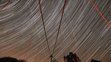 Startrails Victor Neels Brücke