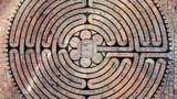 Ein Labyrinthboden