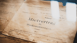 Historischer Mietvertrag