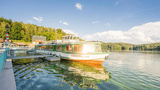 Hafen der Talsperre Kriebstein - Stausee Zschopau in der Region Leipzig