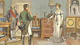 Unterredung mit Napoleon in Tilsit, 1807 aus: „Die Königin Luise in 50 Bildern für Jung und Alt“, Verlag Paul Kittel, Berlin 1896