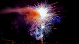 Feuerwerk über dem Großen Müllroser See
